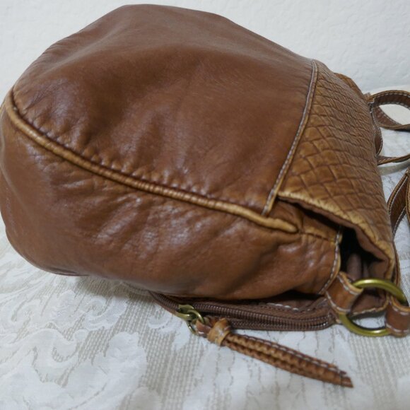 Union Bay Brown Soft Faux Leather Crossbody Shoulderbag 10" x 8" in - Picture 7 of 14